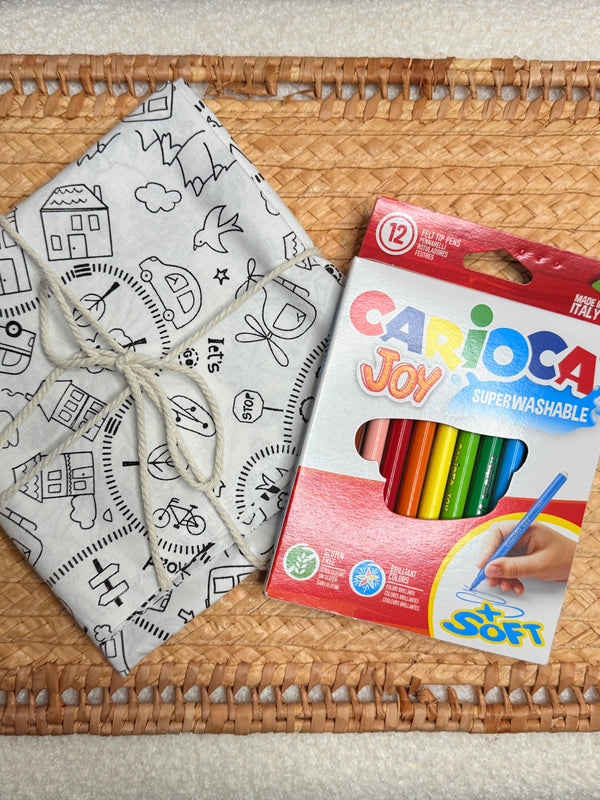 Tapis de coloriage lavable