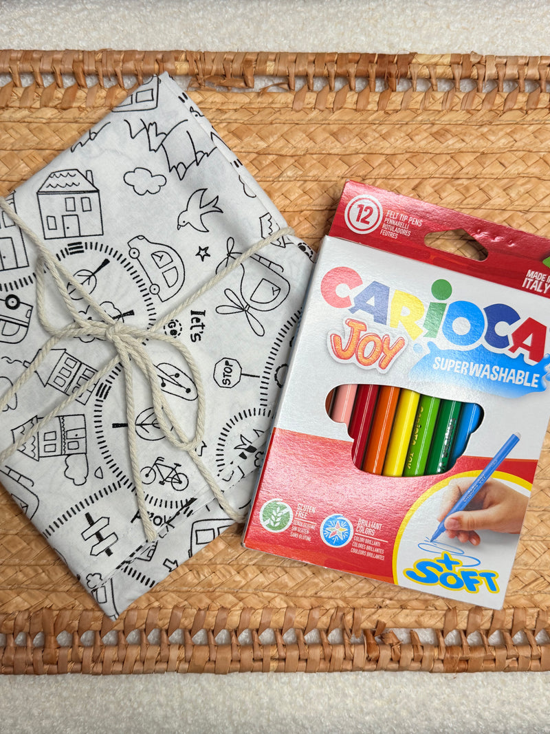 Tapis de coloriage lavable