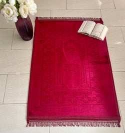 Tapis Brodé Rouge