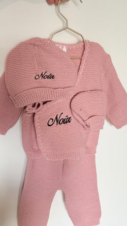 Tenue de naissance Brodée